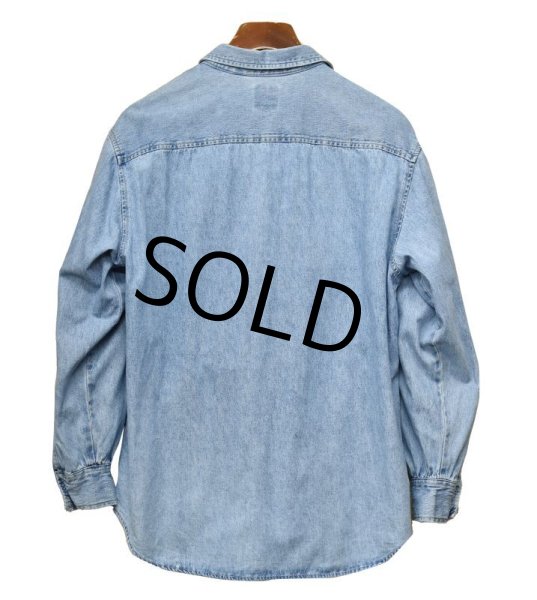 画像4: 【ビンテージ】【オールドギャップ】【GAP DENIM】【胸刺繍入り】デニムシャツ【サイズＭ】【レディース古着】  (4)