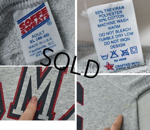 画像2: 【USA製】【ビンテージ】【USMC】【バックプリント】【霜降りグレー】【スウェット】【サイズXL】  (2)