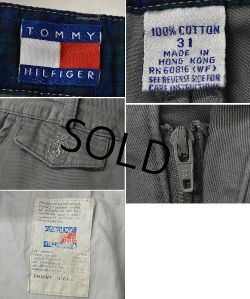 画像2: 【トミーヒルフィガー】【TOMMY HILFIGER】【グレー】【コットンパンツ】【W31】  (2)