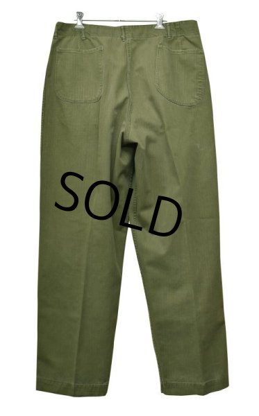 画像5: 40's【米軍実物】【ビンテージ】【U.S.NAVY】【HBT】【N-3】【トラウザー】フィールドパンツ【W36】  (5)