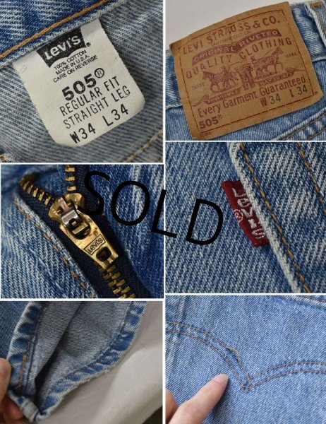 画像3: USA製【ビンテージ】【LEVI'S】【リーバイス505】505【デニムパンツ】【34×34】  (3)
