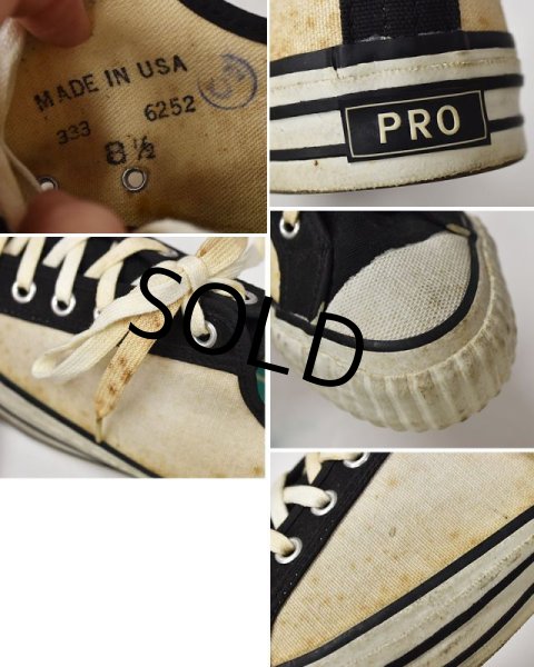 画像2: 【USA製】【デッドストック】【ビンテージ】【PRO】2トーン【キャンバススニーカー】【サイズ 8 1/2】【26.5cm】  (2)