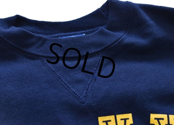 画像3: 【デッドストック】90's【USA製】ビンテージ【チャンピオン】前V【紺】NAVY ANNAPOLIS【スウェット】【サイズL】  (3)