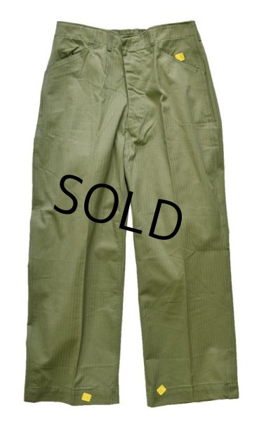 画像4: 【デッドストック】40's【ビンテージ】米軍実物【USMC】【P41】【HBTパンツ】トラウザーズ【M41】【36ｘ32】   (4)