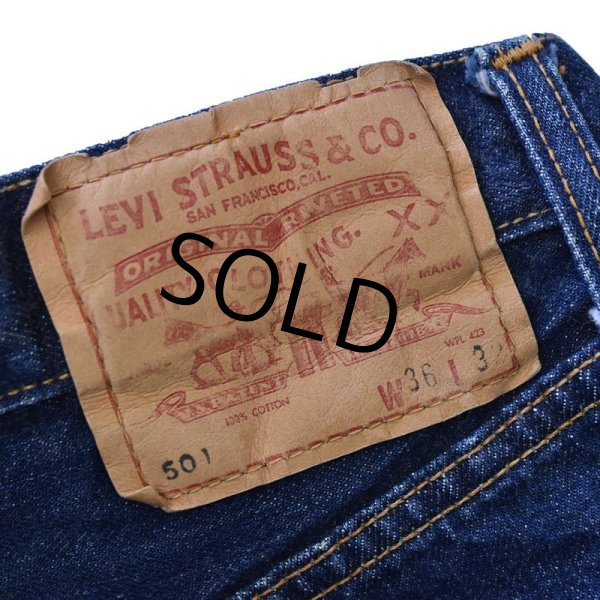 画像2: 60s【USA製】【ビンテージ】【LEVI'S】リーバイス【501】【BigE】【デニムパンツ】赤耳【36×32】  (2)