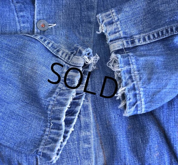 画像4: 40's【WW2】【ビンテージ】【米軍実物】【U.S.ARMY】【M40】メタルボタン【デニムカバーオール】  (4)