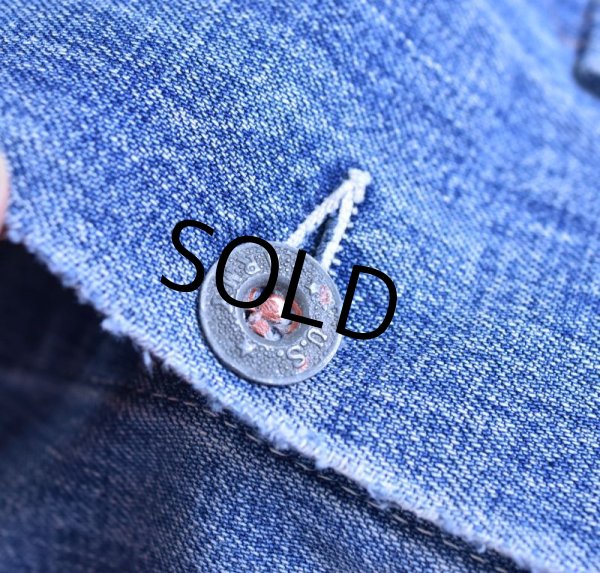 画像2: 40's【WW2】【ビンテージ】【米軍実物】【U.S.ARMY】【M40】メタルボタン【デニムカバーオール】  (2)