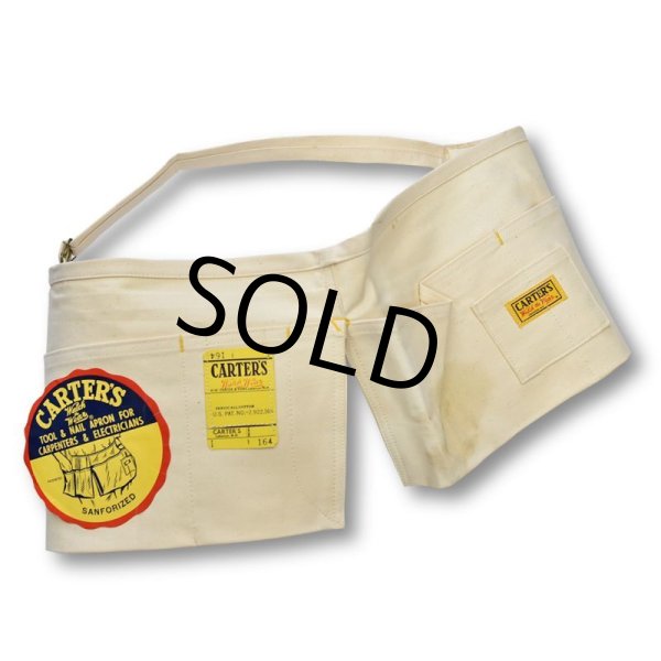 画像1: デッドストック【USA製】【ビンテージ】【CARTER’S】【キャンバスコットン】【カーペンターズエプロン】ツールエプロン   (1)
