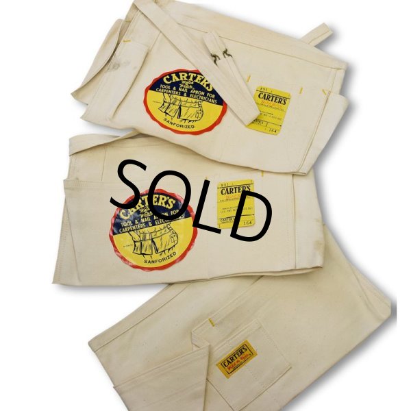 画像4: デッドストック【USA製】【ビンテージ】【CARTER’S】【キャンバスコットン】【カーペンターズエプロン】ツールエプロン   (4)