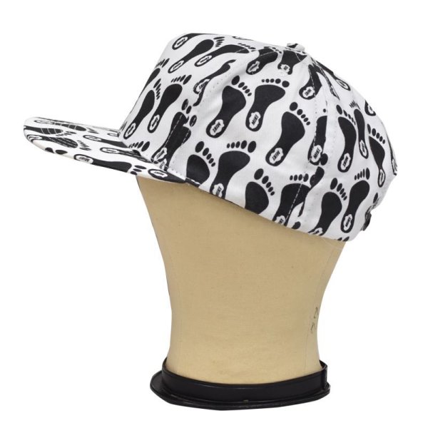 画像5: 【USA製】【デッドストック】【MIKE】【白】【足跡プリント】【総柄】【ベースボールキャップ】  (5)