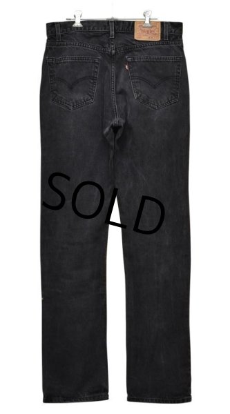 画像4: メキシコ製【ビンテージ】【LEVI'S】【リーバイス５０５】505【黒】【デニムパンツ】ブラックデニム【34×34】  (4)