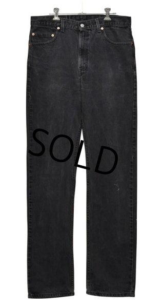 画像2: メキシコ製【ビンテージ】【LEVI'S】【リーバイス５０５】505【黒】【デニムパンツ】ブラックデニム【34×34】  (2)