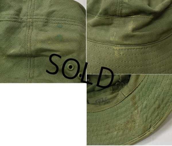 画像3: 40s【ビンテージ】米軍実物【u.s.army】【HBTハット】 【7 1/8】【56ｃｍ程度】  (3)