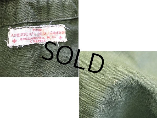 画像2: 40's〜【ビンテージ】【米軍】ARC【red cross】巾着 【HBT】エプロンバッグ【レッドクロス】  (2)