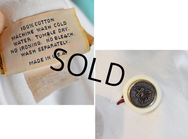 画像3: 90's~【ビンテージ】USA製【BIS】【白】コットン【トレンチコート】【ロングコート】【サイズＭ】  (3)