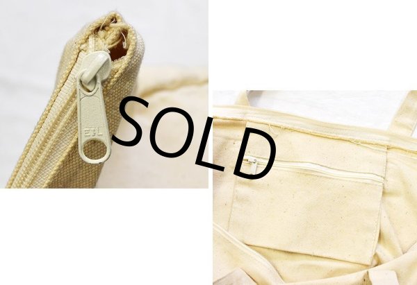 画像2: 【ほぼ未使用!!】【JUST STRAYS】野良猫 野良犬【天ファスナー付き】【トートバッグ】  (2)