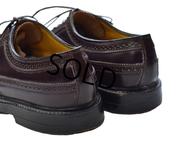 画像5: 【ビンテージ】【フローシャイム インペリアル】コードバン?【こげ茶・ブラウン】【ウィングチップシューズ】【11 1/2C】【29.5cm程度】  (5)