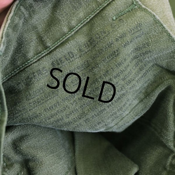 画像2: 40's【ビンテージ】【米軍実物】U.S.ARMY【HBTパンツ】【フィールドパンツ】【M43】【W37程度】   (2)