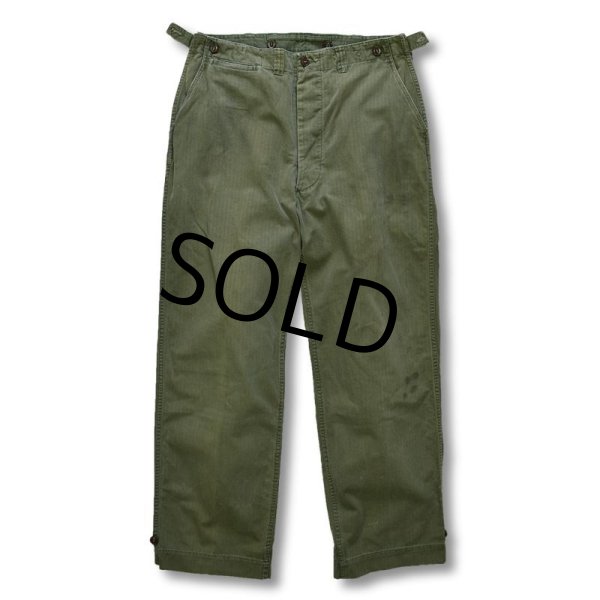 画像6: 40's【ビンテージ】【米軍実物】U.S.ARMY【HBTパンツ】【フィールドパンツ】【M43】【W37程度】   (6)