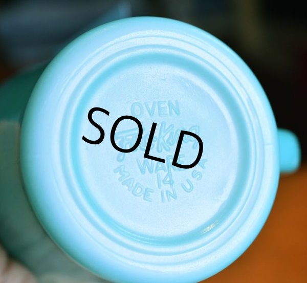 画像2: Fire King【ファイヤーキング】【エメラルドグリーン】【Dハンドル】【マグカップ】  (2)