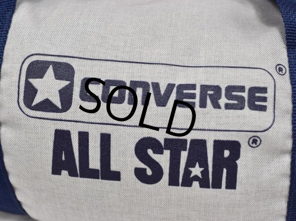 画像3: 80's【ビンテージ】【コンバース】converse【ALL STAR】オールスター 紺×グレー【ボストンバッグ】  (3)