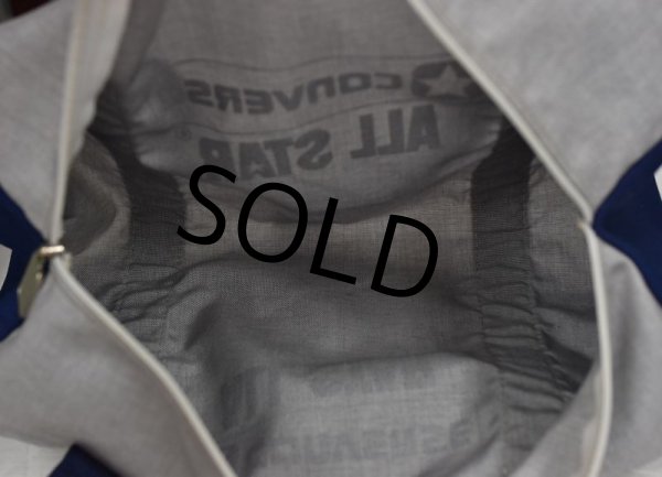 画像4: 80's【ビンテージ】【コンバース】converse【ALL STAR】オールスター 紺×グレー【ボストンバッグ】  (4)