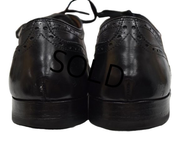 画像6: 【オールデン】ALDEN 【メダリオンキャップトゥ】黒 【レザーシューズ】【9 1/2 B/D】【27.5cm程度】  (6)