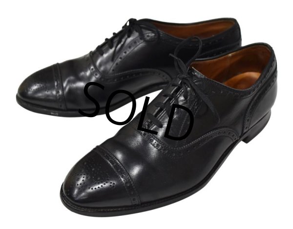 画像5: 【オールデン】ALDEN 【メダリオンキャップトゥ】黒 【レザーシューズ】【9 1/2 B/D】【27.5cm程度】  (5)