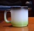 画像3: 【ビンテージ】【ミルクガラス】【黒ｘ白ｘ緑】【グラデーション】【マグカップ】  (3)