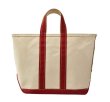 画像5: 耳付き 80's【ビンテージ】【USA製】L.L.bean【L.L.ビーン】【白×赤】【キャンバス】【トートバッグ】ビーントート  (5)