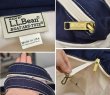 画像2: USA製【ビンテージ】ＬＬビーン【L.L.bean】【ピンクｘ白×紺】【ボーダー柄】【天ファスナー付き】【トートバッグ】  (2)