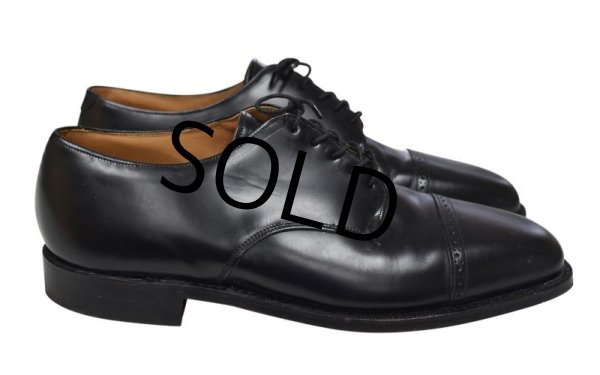 画像3: 程度良好‼【USA製】【ビンテージ】【ジョンストン&マーフィー】JOHNSTON&MURPHY【OPTIMA】【黒】ストレートチップ【10 D/B】【28cm程度】  (3)