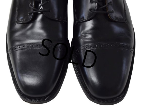 画像6: 程度良好‼【USA製】【ビンテージ】【ジョンストン&マーフィー】JOHNSTON&MURPHY【OPTIMA】【黒】ストレートチップ【10 D/B】【28cm程度】  (6)