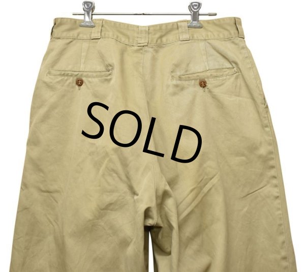 画像4: 【50's】【ビンテージ】【U.S.ARMY】米軍実物【チノパンツ】【チノパン】【W33】  (4)