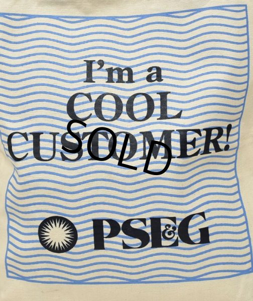 画像2: 程度良好‼︎【I'm a cool customer!】【PSEG】生成りx青【トートバッグ】  (2)