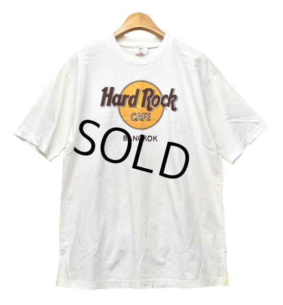 画像1: 【ビンテージ】Hard Rock Cafe【ハードロックカフェ】【BANGKOK】【バンコク】【白】【Tシャツ】【サイズＸＬ】  (1)