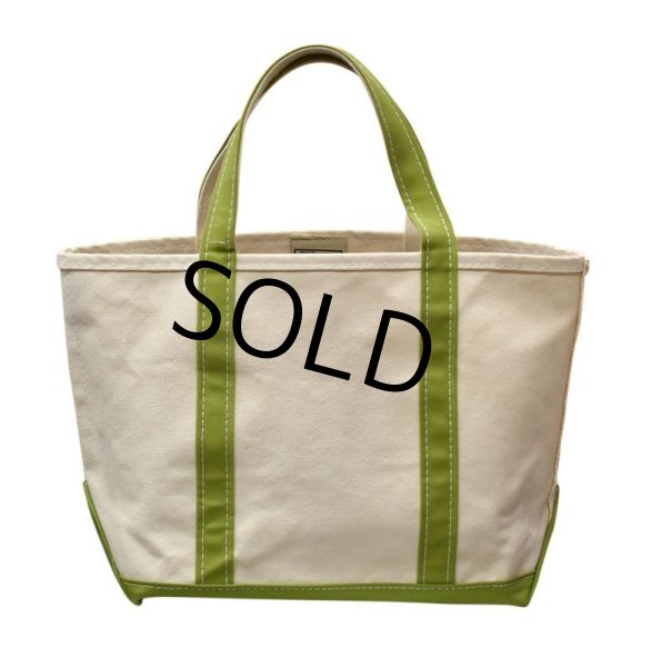 画像7: 【程度良好!!】【USA製】【ビンテージ】【L.L.bean】白xモスグリーン【キャンバス】【トートバッグ】【キャンパストート】  (7)