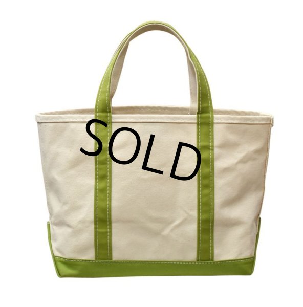 画像3: 【程度良好!!】【USA製】【ビンテージ】【L.L.bean】白xモスグリーン【キャンバス】【トートバッグ】【キャンパストート】  (3)