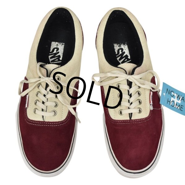 画像6: 【バンズ】VANS【エンジ×オフホワイト】スエード【オーセンティック】【27.5cm】  (6)