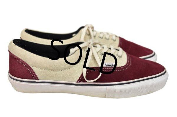 画像3: 【バンズ】VANS【エンジ×オフホワイト】スエード【オーセンティック】【27.5cm】  (3)