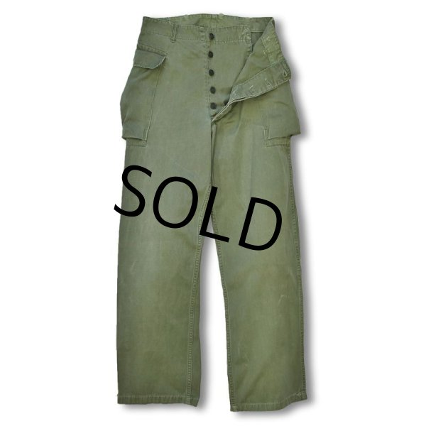 画像2: 40's【ビンテージ】【米軍実物】U.S.ARMY【M43】【非HBTパンツ】【13スターボタン】【32×33】   (2)