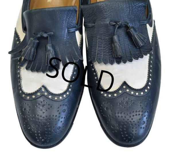 画像3: 【イタリー製】ビンテージ【ルイス・インターナショナル】ルイ・インターナショナル【LOUIS INTERNATIONAL】【2トーン】【タッセルローファー】タッセルスリッポン【9 D】【27cm程度】  (3)