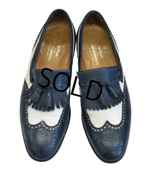画像5: 【イタリー製】ビンテージ【ルイス・インターナショナル】ルイ・インターナショナル【LOUIS INTERNATIONAL】【2トーン】【タッセルローファー】タッセルスリッポン【9 D】【27cm程度】  (5)