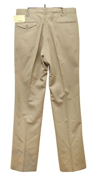 画像3: 80's【デッドストック】USA製【ビンテージ】【THE TOWNBRIDGE GROUP】【ベージュ】【ポリコットンパンツ】スラックス【W32】  (3)