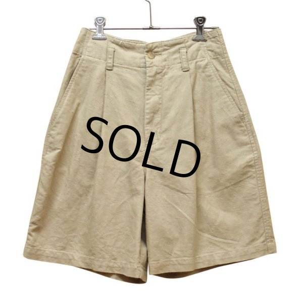 画像1: ビンテージ【Eddie Bauer】エディーバウアー 【ベージュ】【リネンコットンショーツ】【レディース古着】【短パン】【size4】  (1)