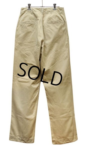 画像5: 【50's】【ビンテージ】U.S.ARMY【米軍実物】ダブルステッチ【45カーキ】４５カーキ【チノパンツ】【３０Ｘ３3】  (5)