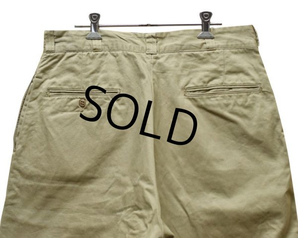 画像5: 【60's】【ビンテージ】【U.S.ARMY】米軍実物【チノパンツ】【チノパン】【34×35】  (5)