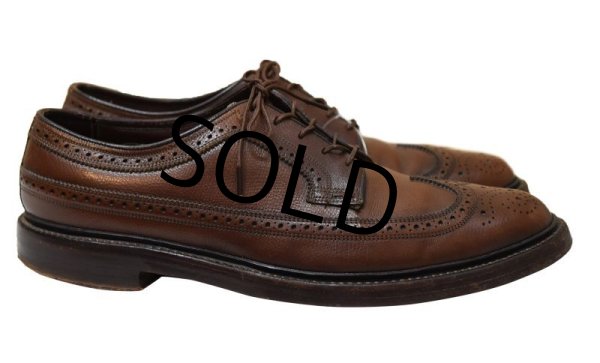 画像3: 【ビンテージ】【フローシャイム】【インペリアル】【ブラウン】【ウィングチップシューズ】【9C】【27cm程度】  (3)