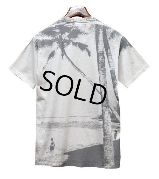 画像3: 90’s 【USA製】 ビンテージ【Ft,Waiton Beach Frorida】総柄【ヤシの木】【ヨット】【白】Tシャツ サイズL  (3)