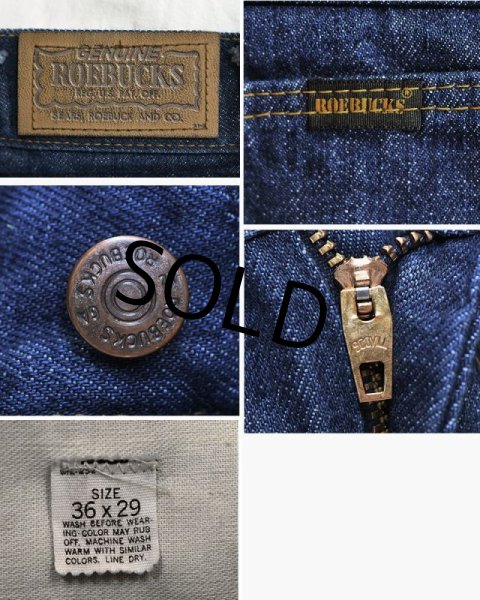 画像3: 80's【USA製】【ビンテージ】【sears】【シアーズ】【ブーツカットデニム】【ジーンズ】【W35程度】  (3)